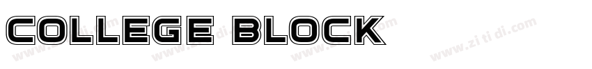 College Block字体转换
